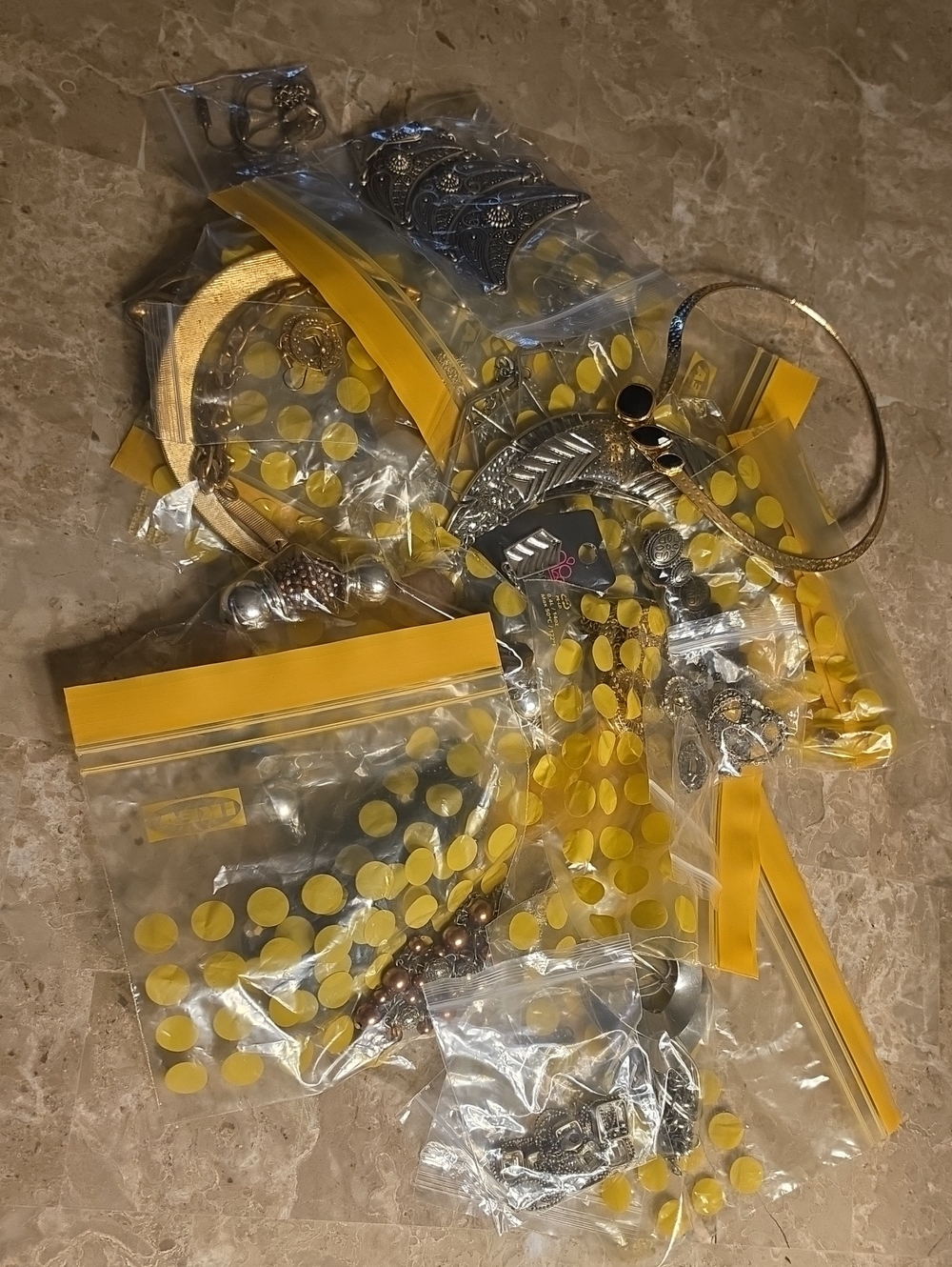 Assorted Gold & Silver Costume Jewelry Lot
